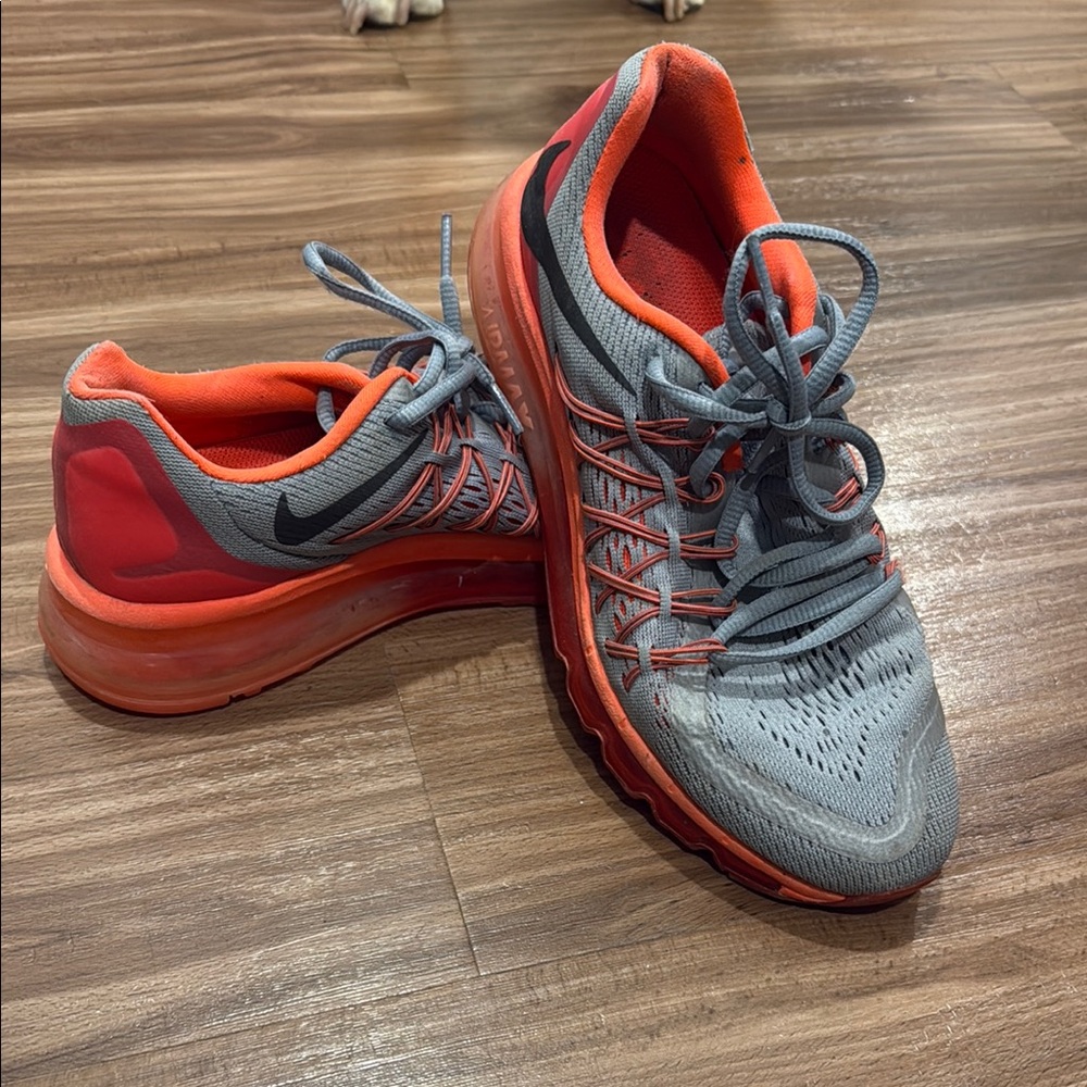 Nike Dynamic Gray and Vibrant Orange Sneakers
